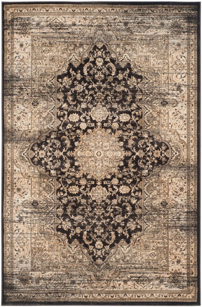 5 by 7 area Rugs at Lowes Vintage Olgica Black Ivory 4 Ft X 5 Ft 7 Inch Indoor