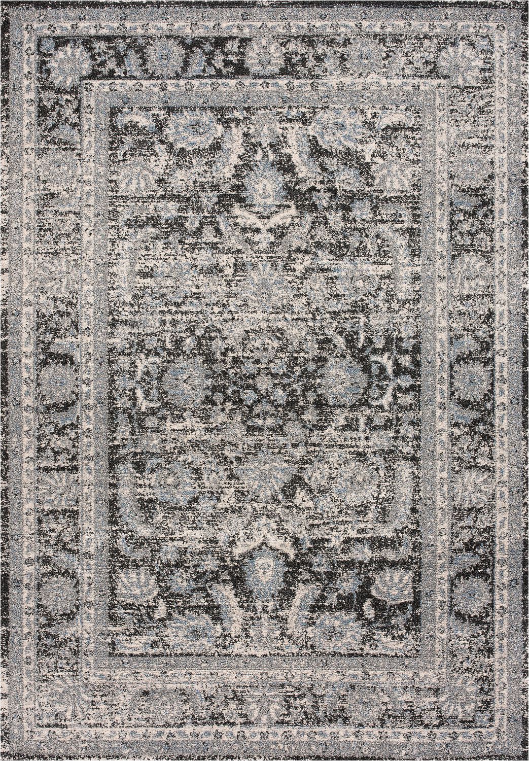5 X 7 Black area Rug Art Carpet Ramona Grey and Black area Rug 5 X 7