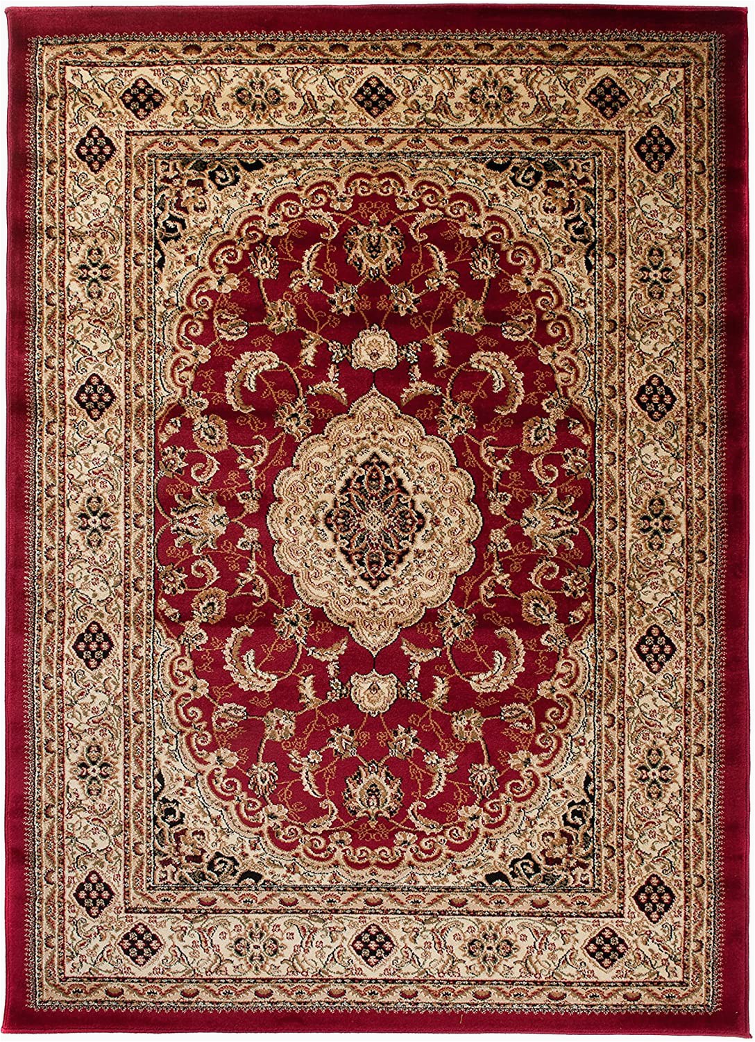 60 X 60 area Rug Carpeto area Rug oriental Traditional Medallion Brown Carpet 2 X 3 3 Ft 60 X 100 Cm iskander Collection