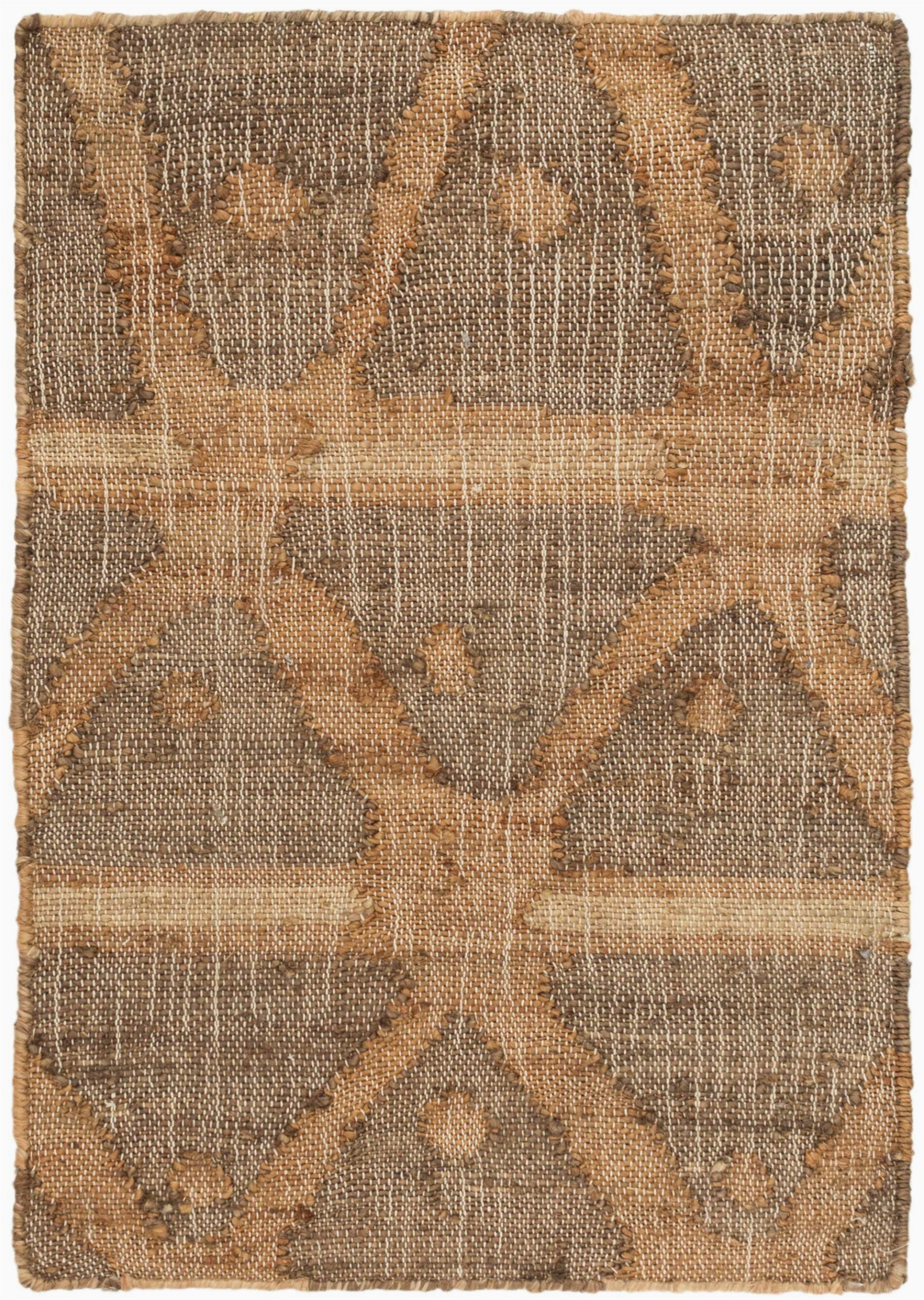 60 X 80 area Rug Rumi Geometric Hand Knotted Brown area Rug
