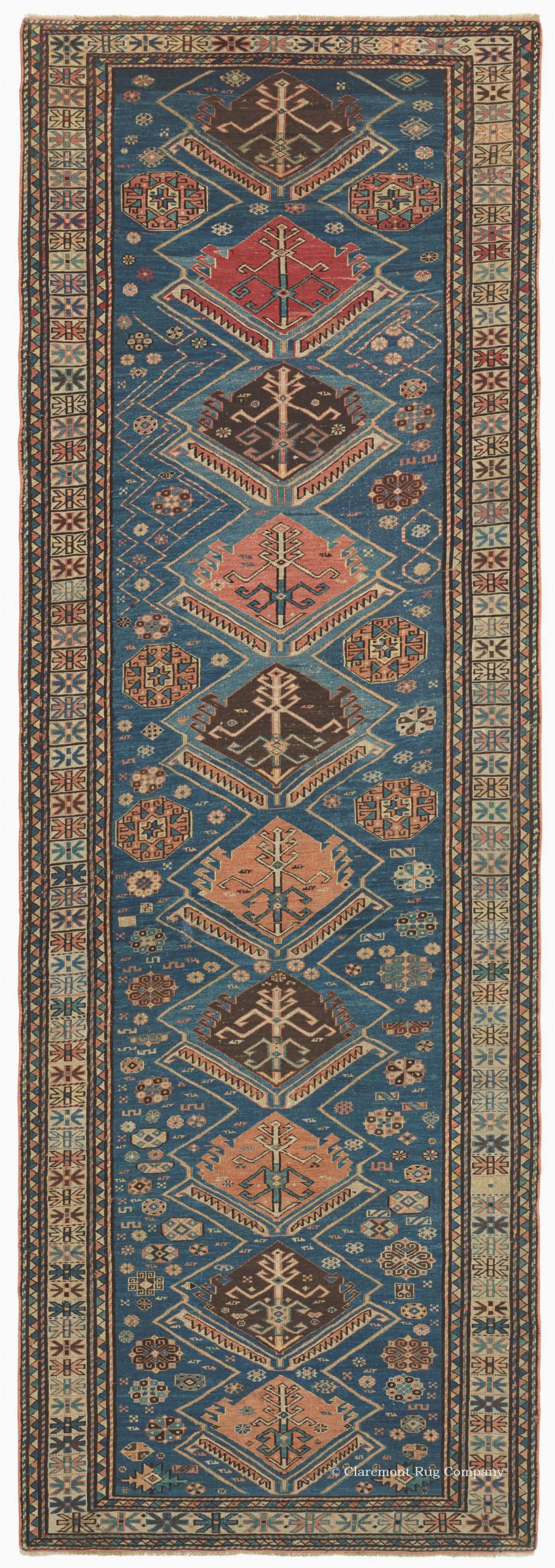 6ft X 10ft area Rug Caucasian soumac 3ft 6in X 10ft 3in Circa 1875 Instead Of