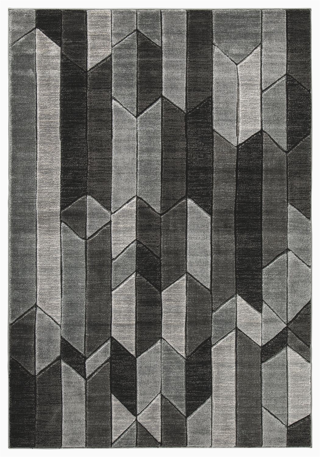 6×9 Black and White area Rug Chayse 6 6" X 9 6" Rug Brown