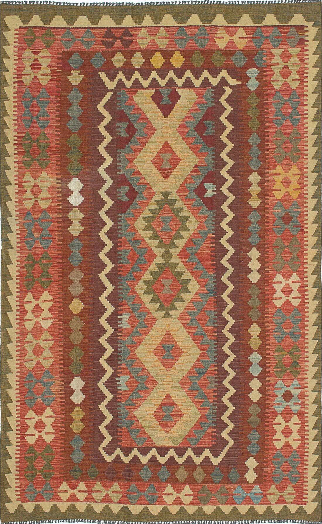 8 by 7 area Rugs E Of A Kind Alanna Handwoven Flatweave 4 7" X 8 Wool Dark Copper area Rug