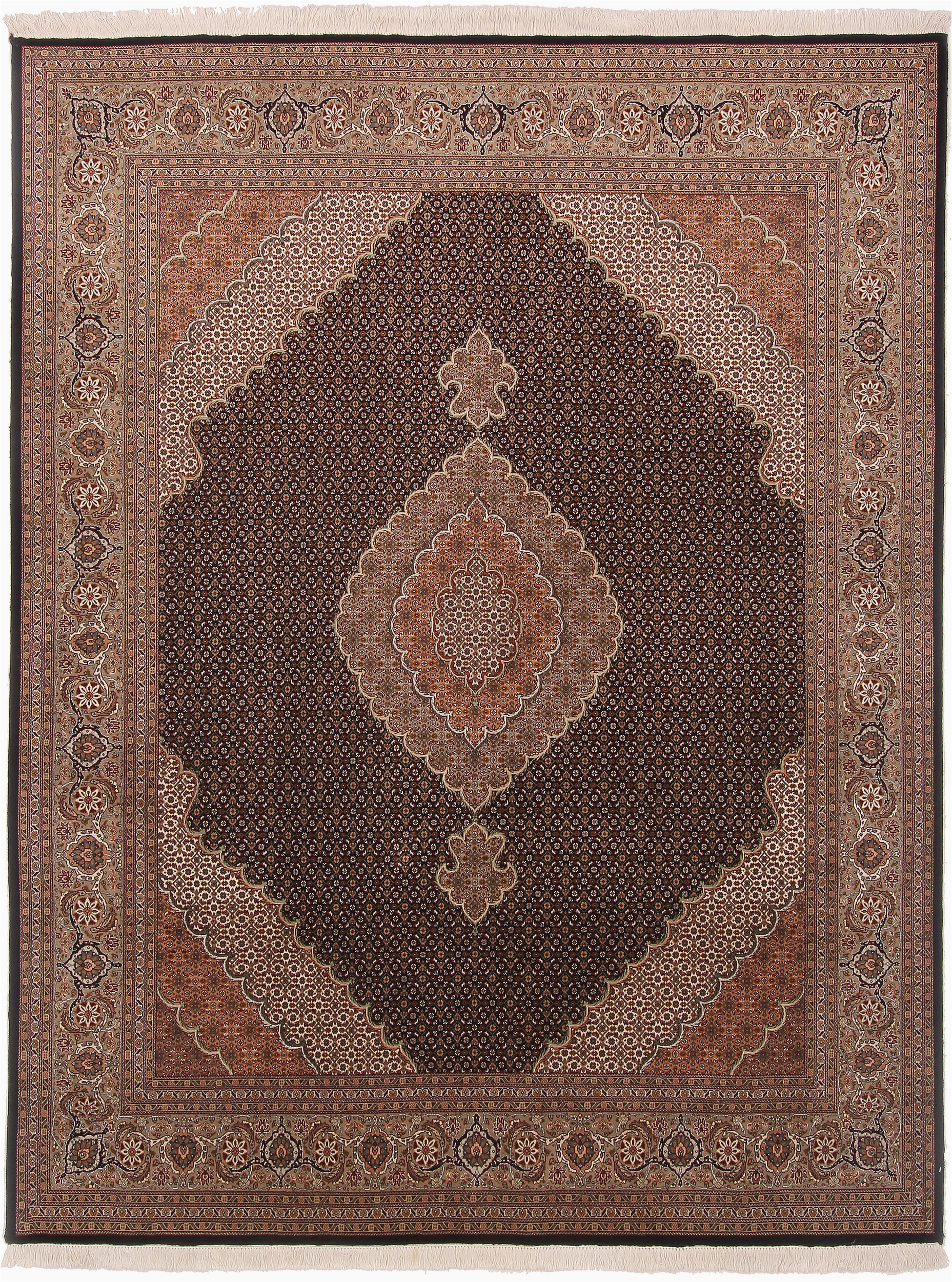 8 Foot Square area Rug Mahi Beige Square Hand Knotted 6 7" X 8 6" area Rug 254
