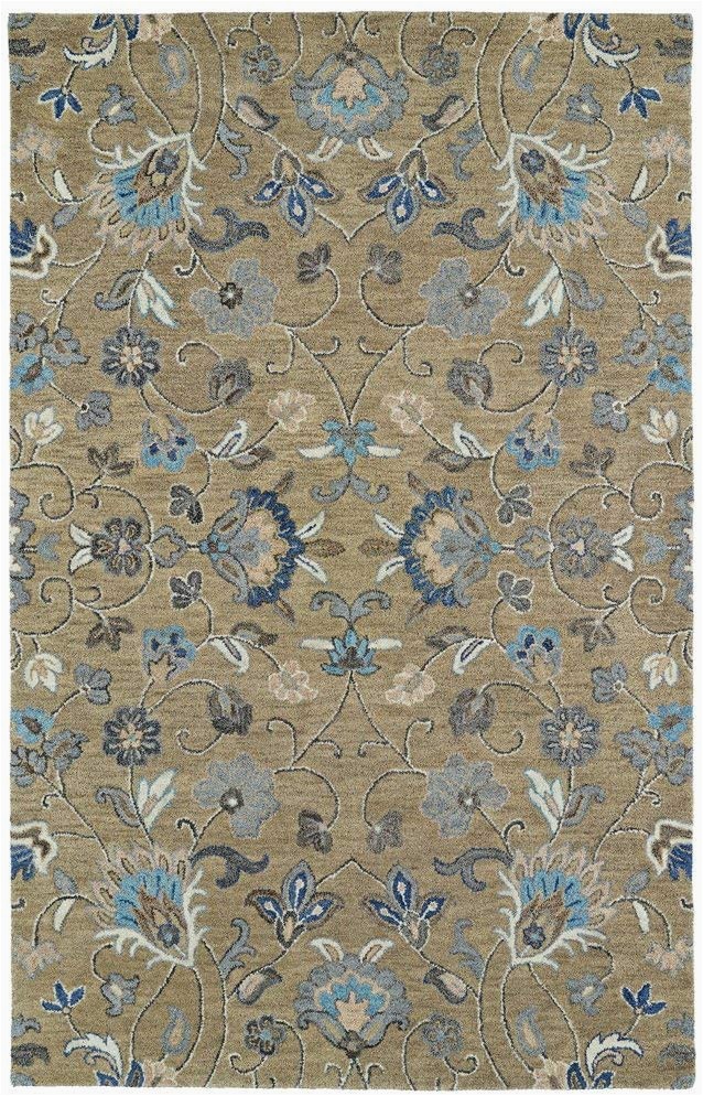 8×10 Blue and Brown area Rugs Kaleen Rugs Helena Hand Tufted area Rug Brown Light Blue 8 X 10