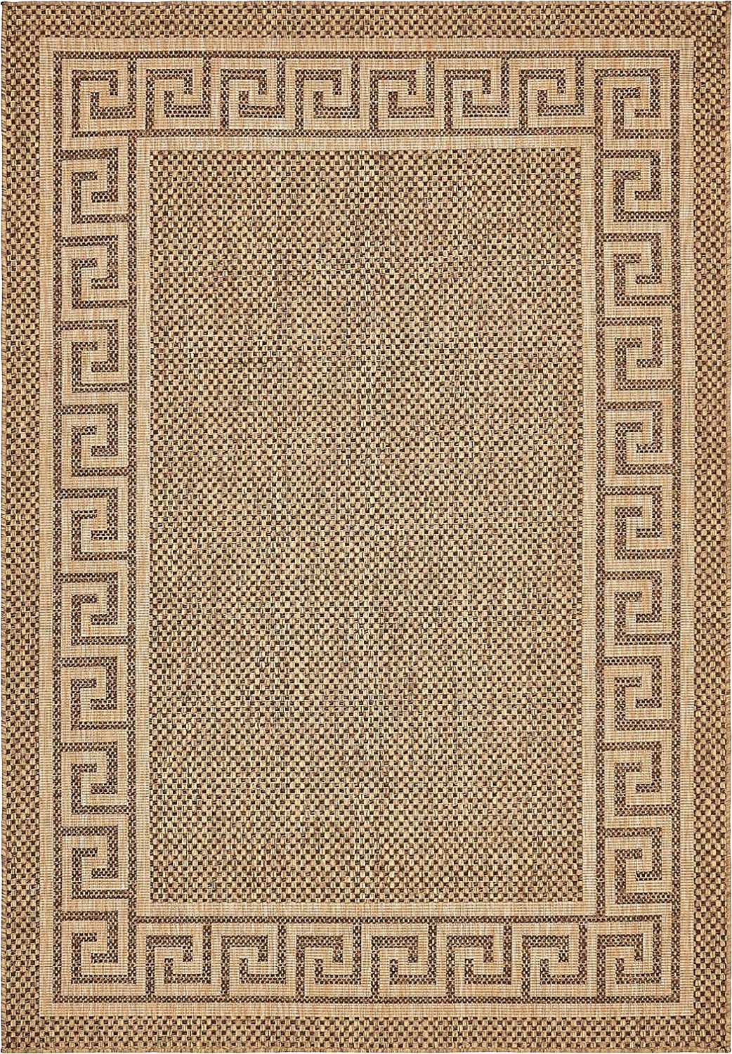 9 Foot Square area Rug Outdoor Collection area Rug Brown 6 X 9 Feet Perfect for Indoor & Outdoor Rugs Garden and Pool area Camping Picnic Carpet