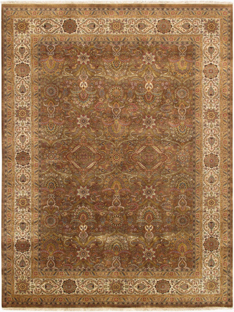 9 Ft X 11 Ft area Rugs Pasargad Home P 701 M Brown 9×12 Tabriz Collection Hand