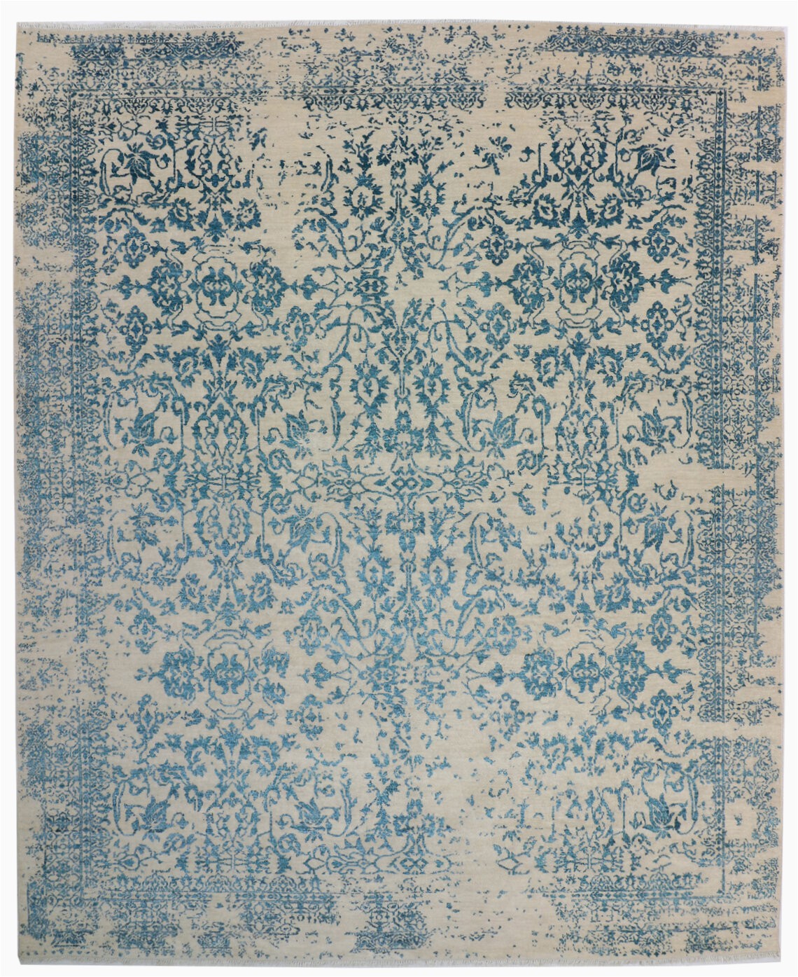 9×12 area Rugs Under $150 solo Rugs Williams Hand Knotted Wool area Rug Ivory Turquoise 9 X 12