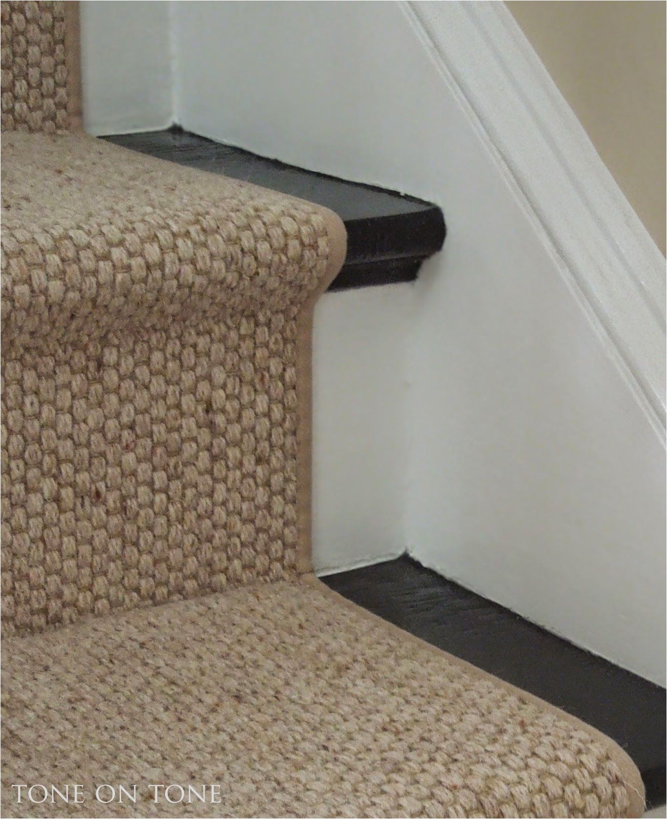 Area Rug Cutting and Binding tone On tone I Chose A Wool Sisal Style Staircase Runner