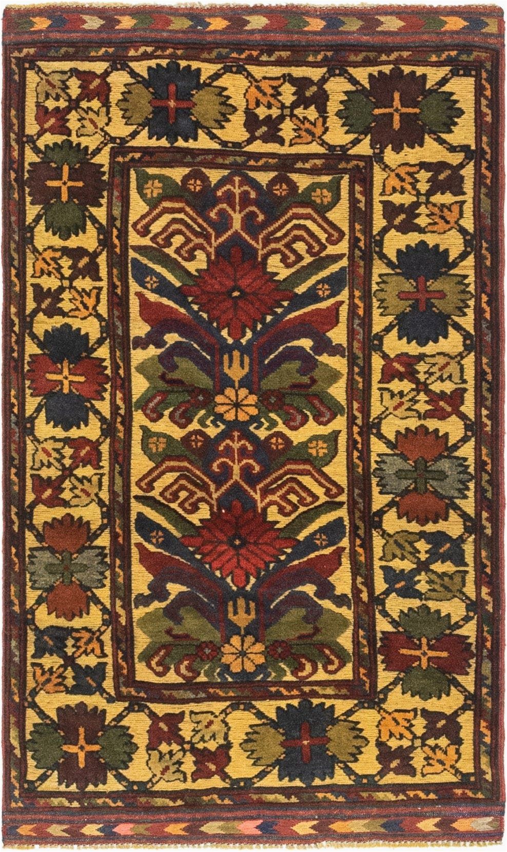 Area Rug with Gold Accents Sumak Gold 3×5 Accent Rug In 2020