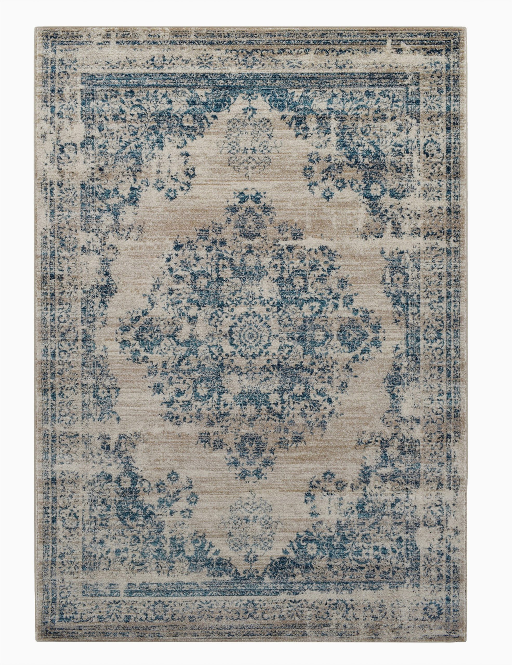 Area Rugs by Bungalow Rose Loewen Floral Shag 5 3 X 7 7 Blue area Rug