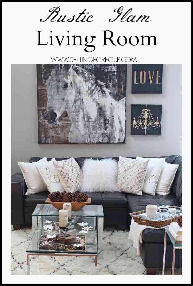 Area Rugs for Rustic Decor Rustic Glam Living Room New Rug Setting for Four