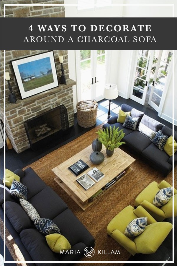 Area Rugs that Go with Grey Couch 4 Ways to Decorate Around Your Charcoal sofa