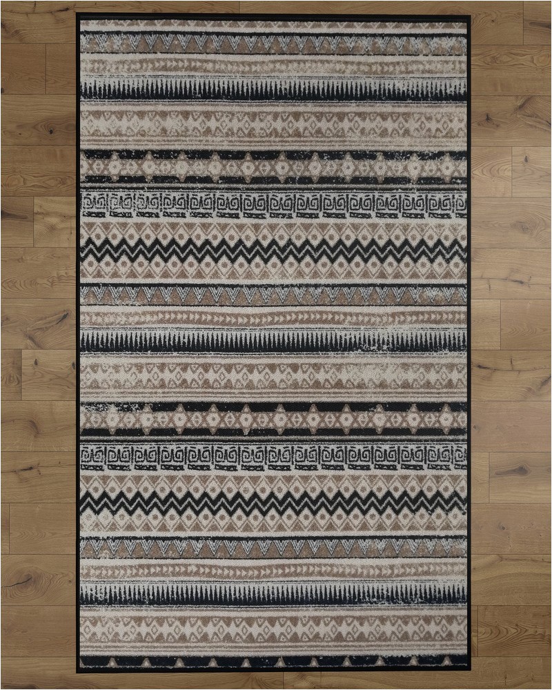 Area Rugs with Non Slip Backing Deerlux Bohemian Living Room area Rug with Nonslip Backing Beige Boho Pattern