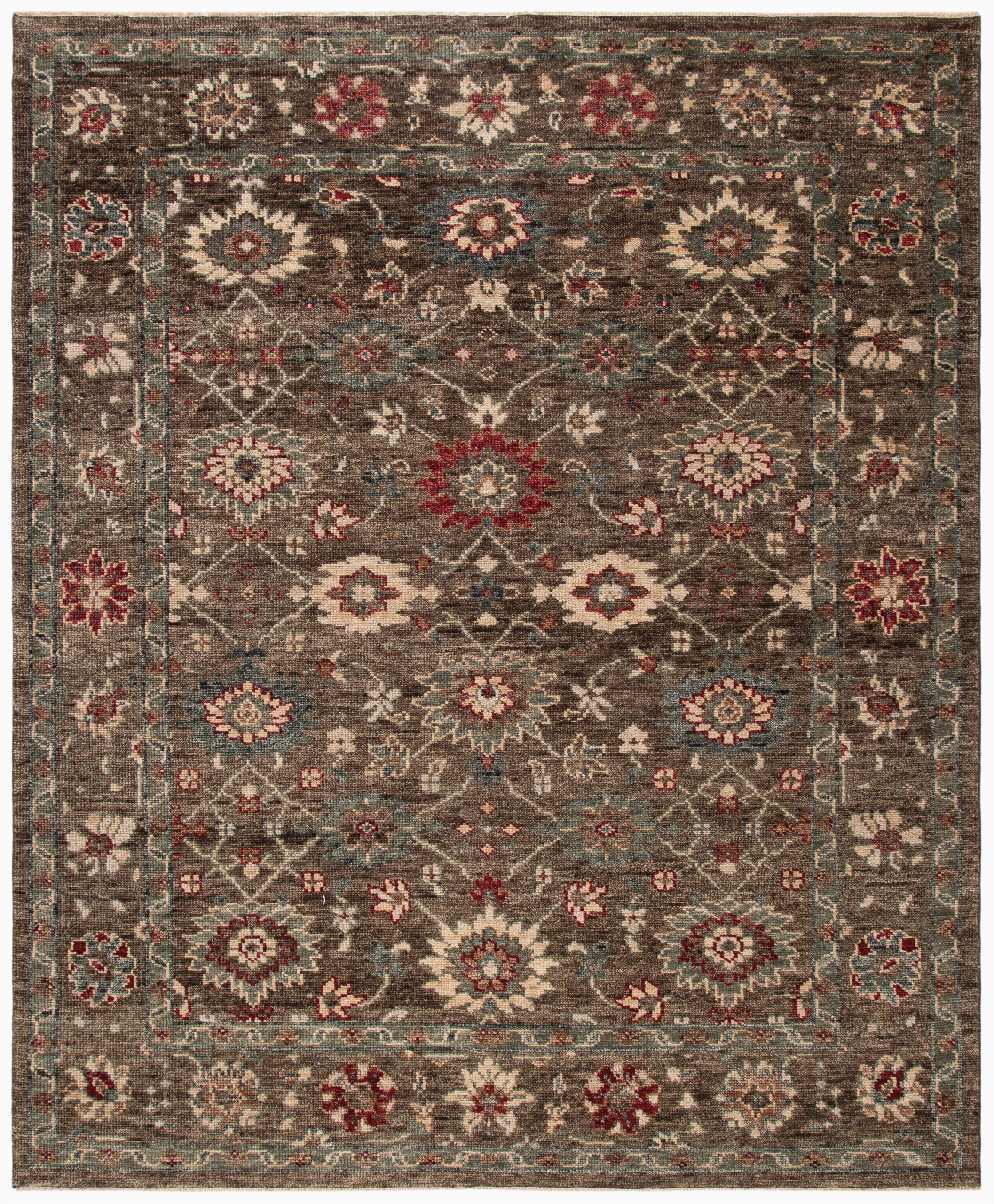 Best area Rugs for Allergies Spahn oriental Hand Knotted Wool Brown area Rug