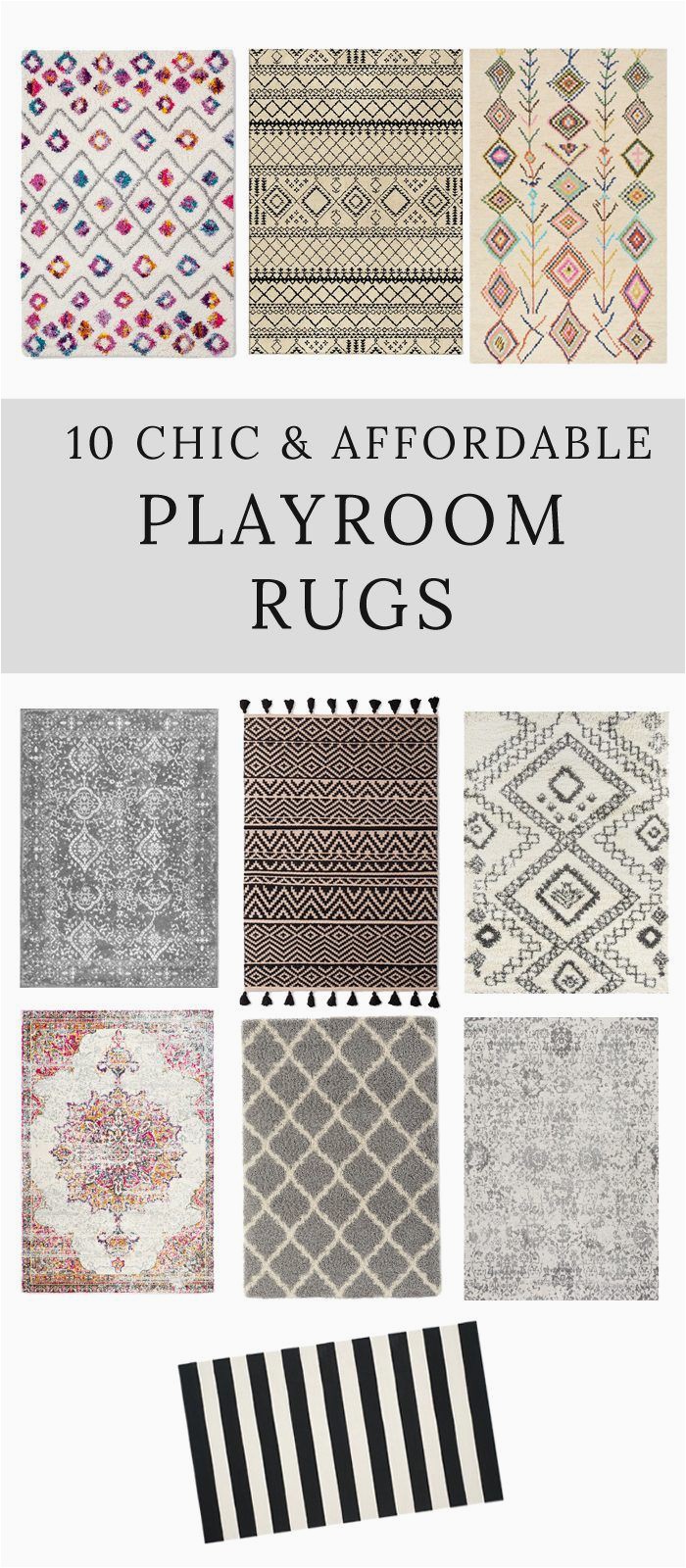 Best area Rugs for toddlers 10 Chic & Affordable Playroom Rugs Lynzy & Co