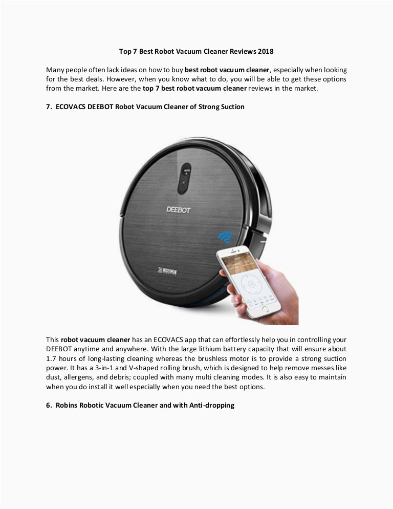 Best Robot Vacuum for Hardwood and area Rugs top 7 Best Robot Vacuum Cleaner Reviews 2018