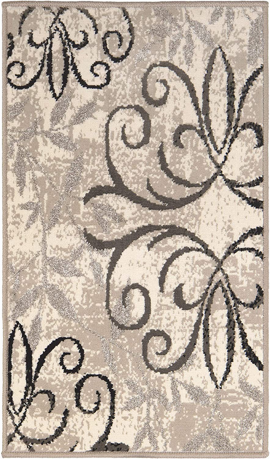 Better Homes and Gardens Iron Fleur area Rug Beige Better Homes Gardens Iron Fleur area Rug Runner Beige