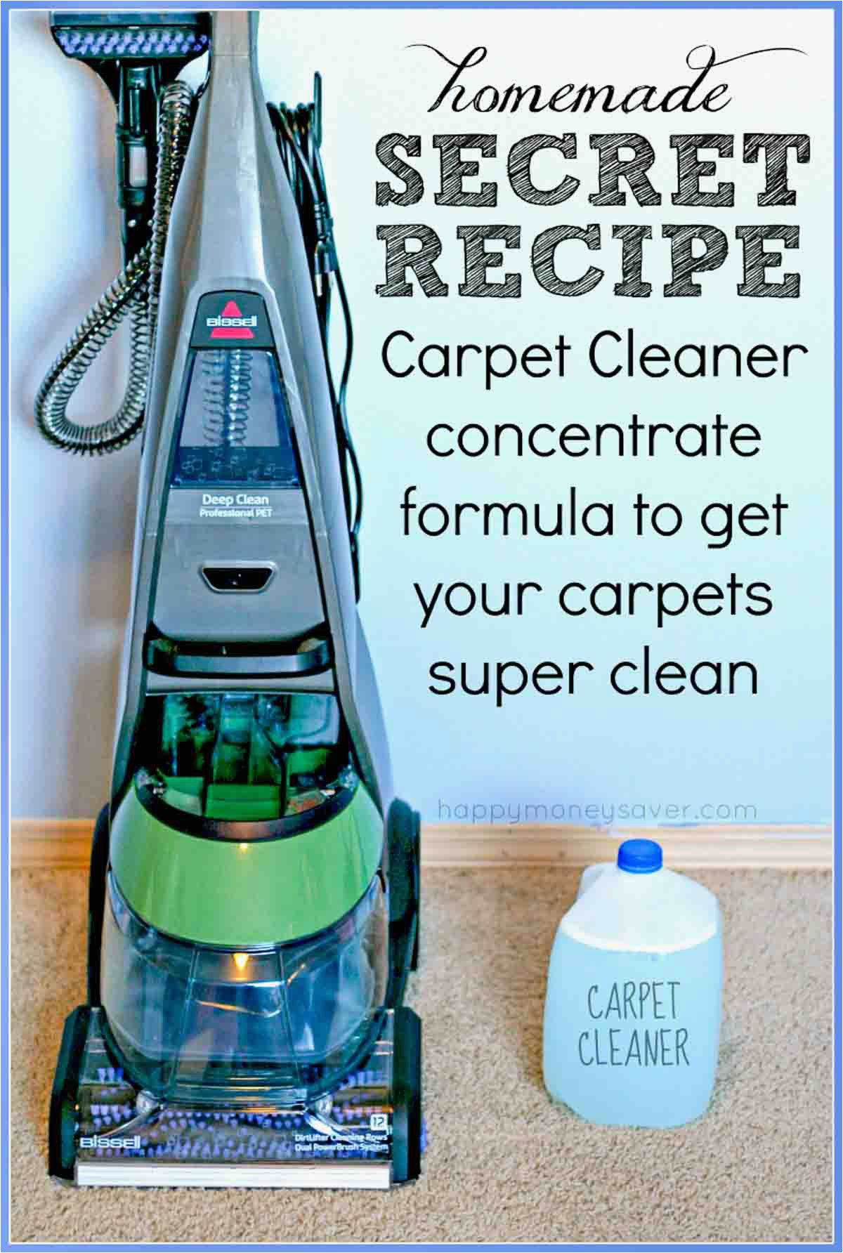 Bissell area Rug Cleaning formula Best Homemade Carpet Cleaner solution Happymoneysaver