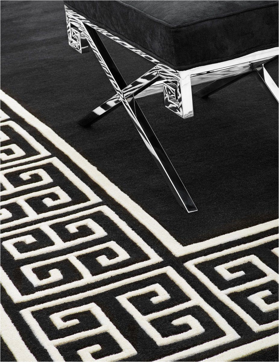Black and Off White area Rugs Black & F White Rug
