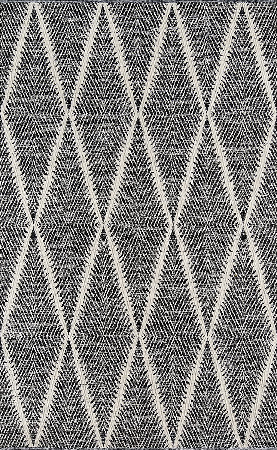 Black and White Woven area Rug Erin Gates by Momeni River Beacon Black Hand Woven Indoor Outdoor area Rug 5 X 7 6"