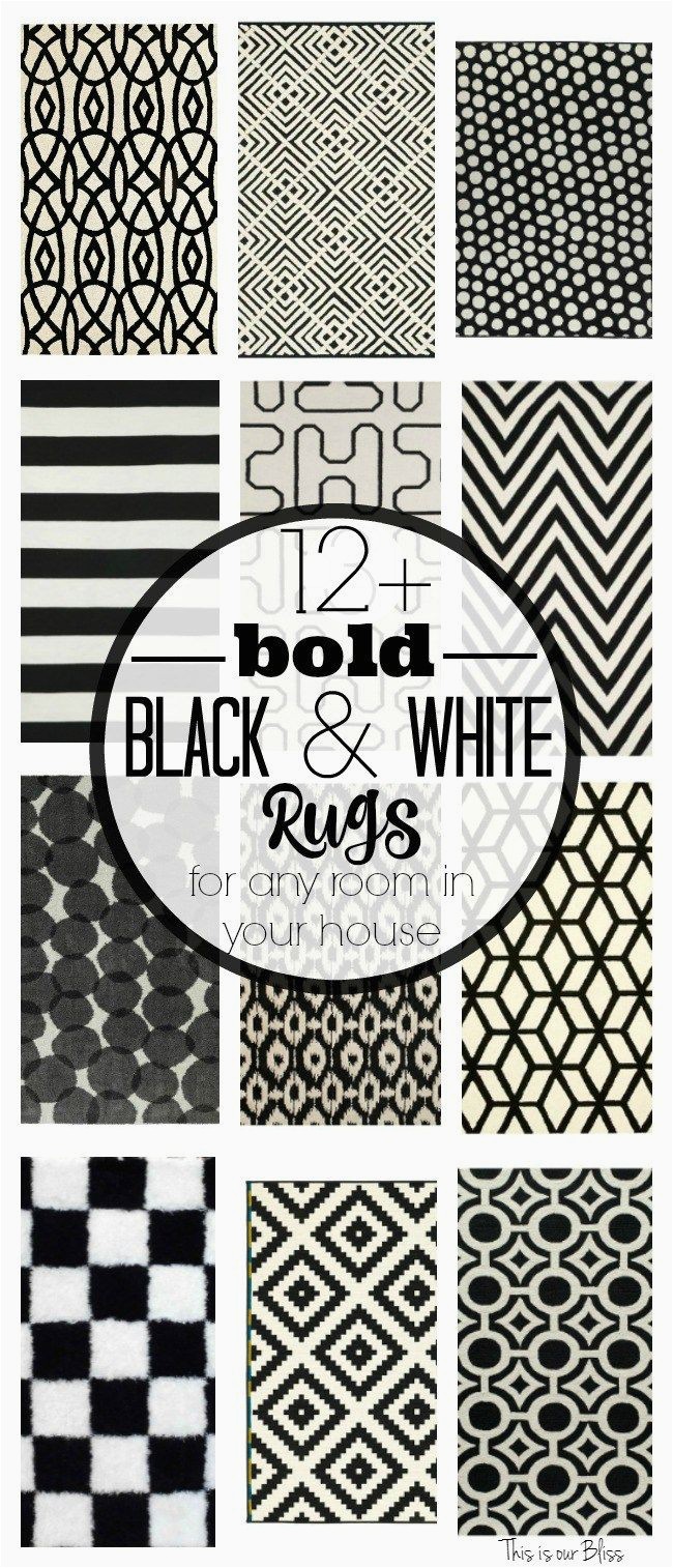Black area Rugs Near Me 12 Bold Black & White Rugs for Every Room In Your Home