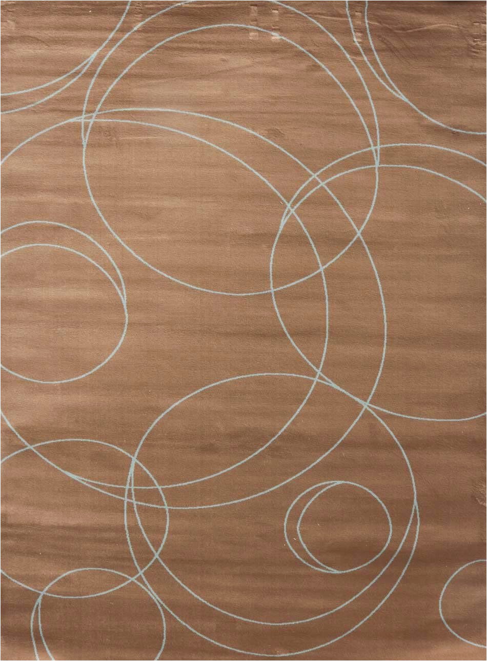Blue Brown Circle area Rug Amazon New City Contemporary Brown and Blue Modern