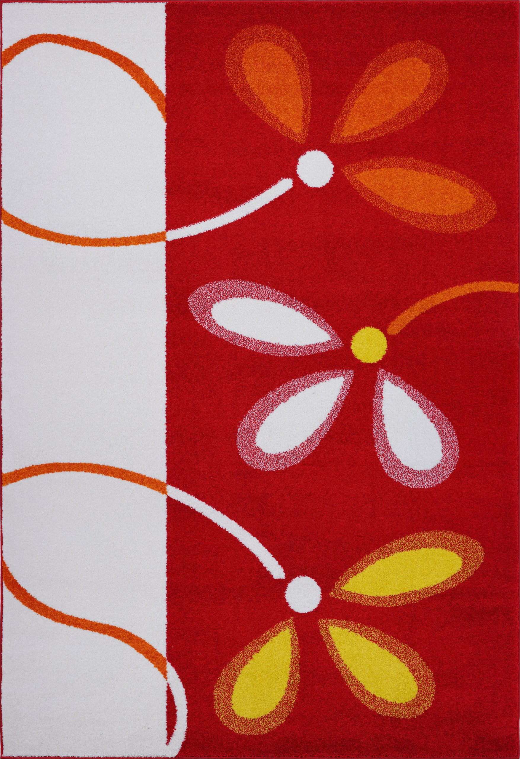 Bright Colored Floral area Rugs Cream Red Floral area Rug Red White Contemporary area Rug