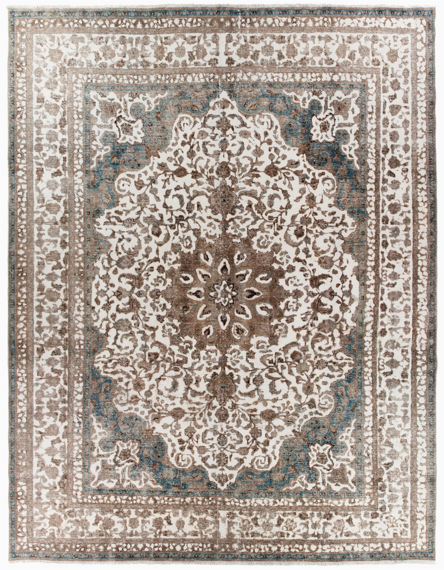 Buy now Pay Later area Rugs Zaida Pure Wool Vintage Style Persian Rug