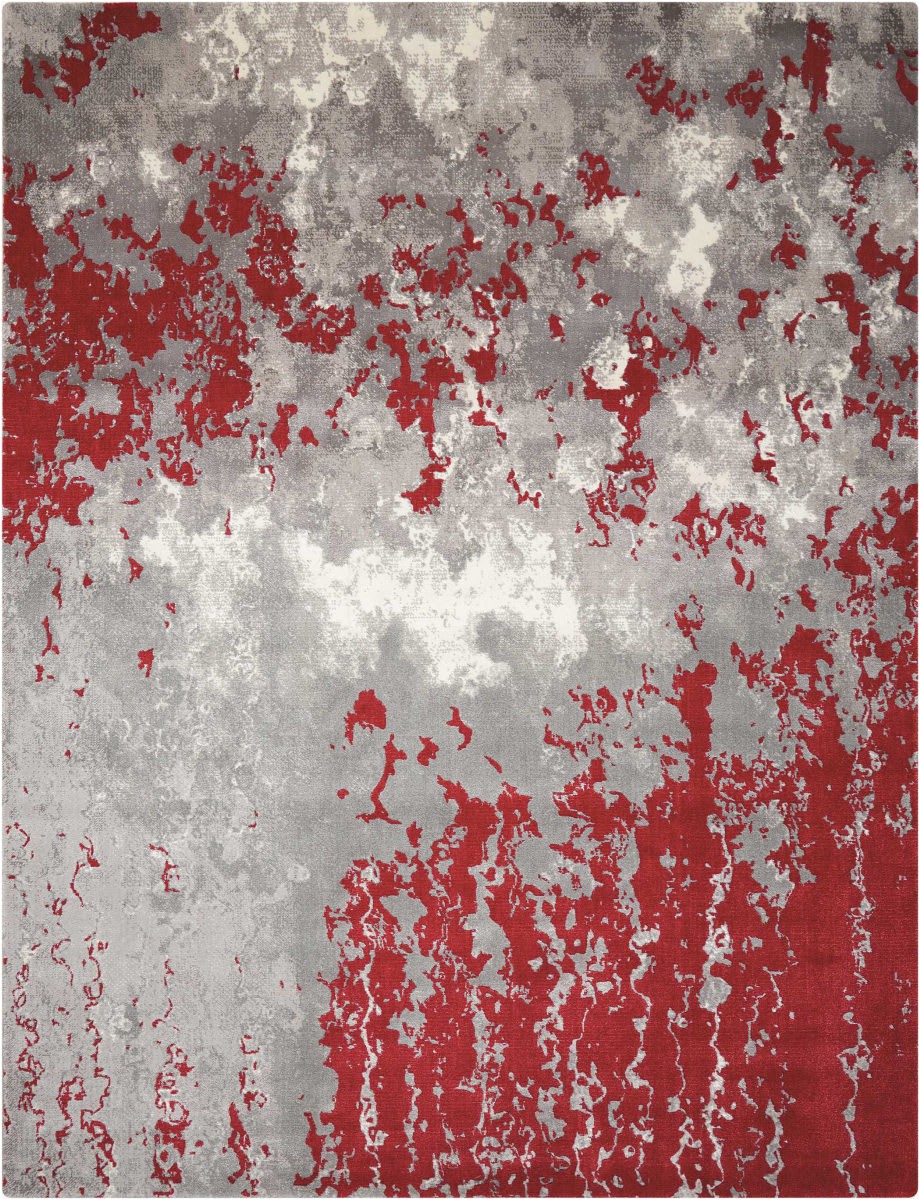 Cheap Red and Grey area Rugs Nourison Twilight Twi21 Gray Red area Rug