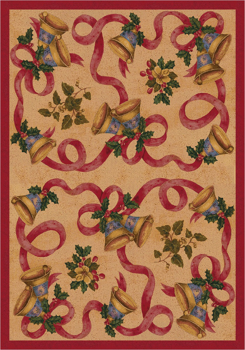 Christmas area Rugs 5 X 7 Details About 5×8 Milliken Bells & Bows Chimes All Over Christmas area Rug Approx 5 4"x7 8"