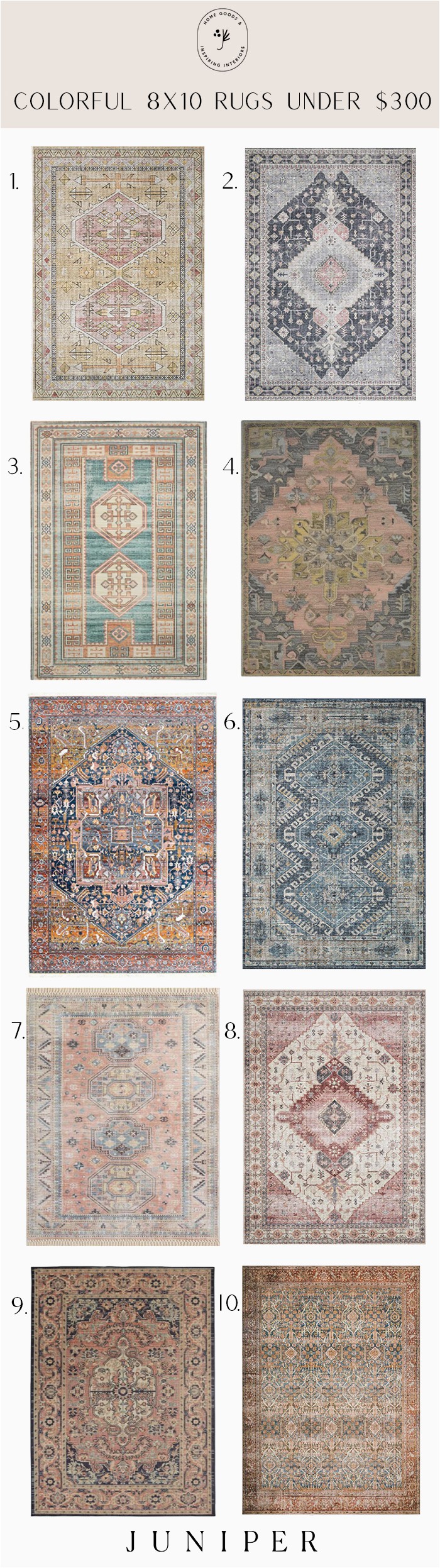 Does Tj Maxx Sell area Rugs Colorful 8×10 Rugs Under $300 Juniper Home