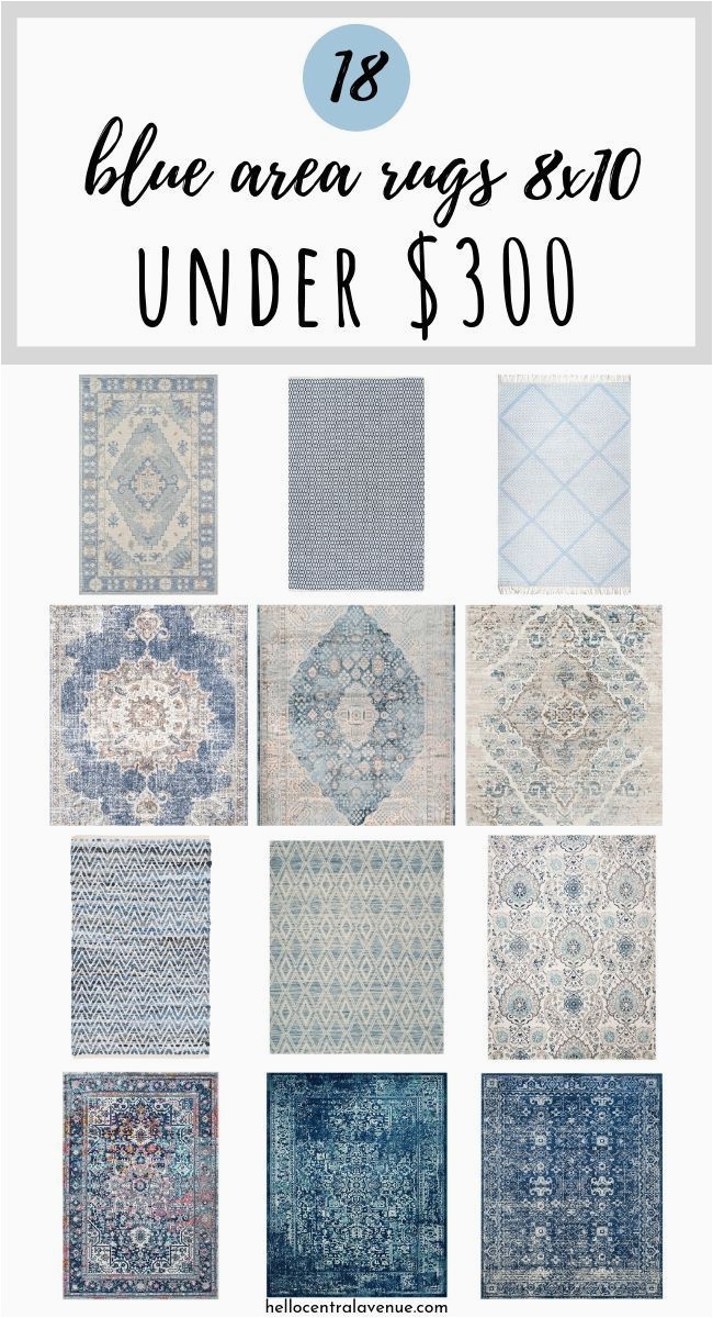 Farmhouse Style area Rugs 8×10 Blue area Rugs 8×10 for Under $300 Hello Central Avenue