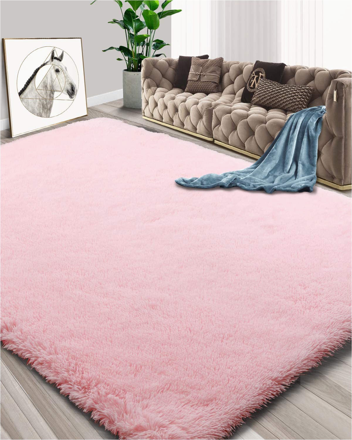 Fluffy area Rugs for Bedroom Foxmas Ultra soft Fluffy area Rugs for Bedroom Kids Room Plush Shaggy Nursery Rug Furry Throw Carpets for Boys Girls College Dorm Fuzzy Rugs Living