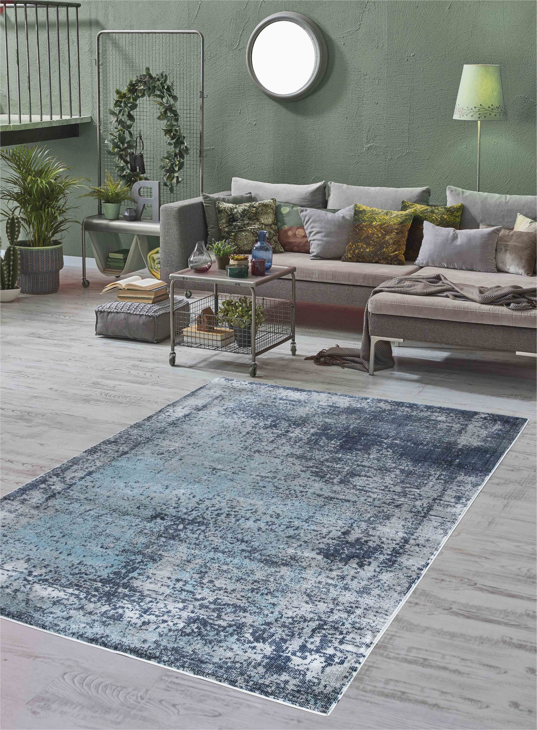 Grey and Navy Blue area Rug Mod Arte Mirage Collection area Rug Modern & Contemporary Style Abstract soft & Plush Navy Blue Gray