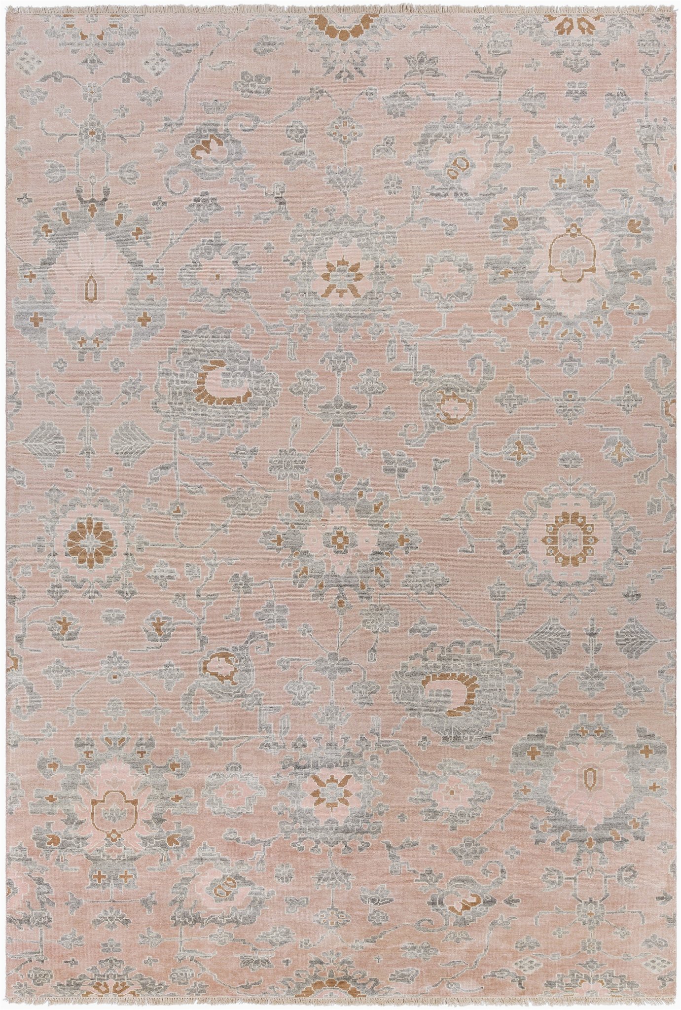 Grey and Peach area Rug Surya area Rug Gorgeous Updated Traditional Beige Pale Pink