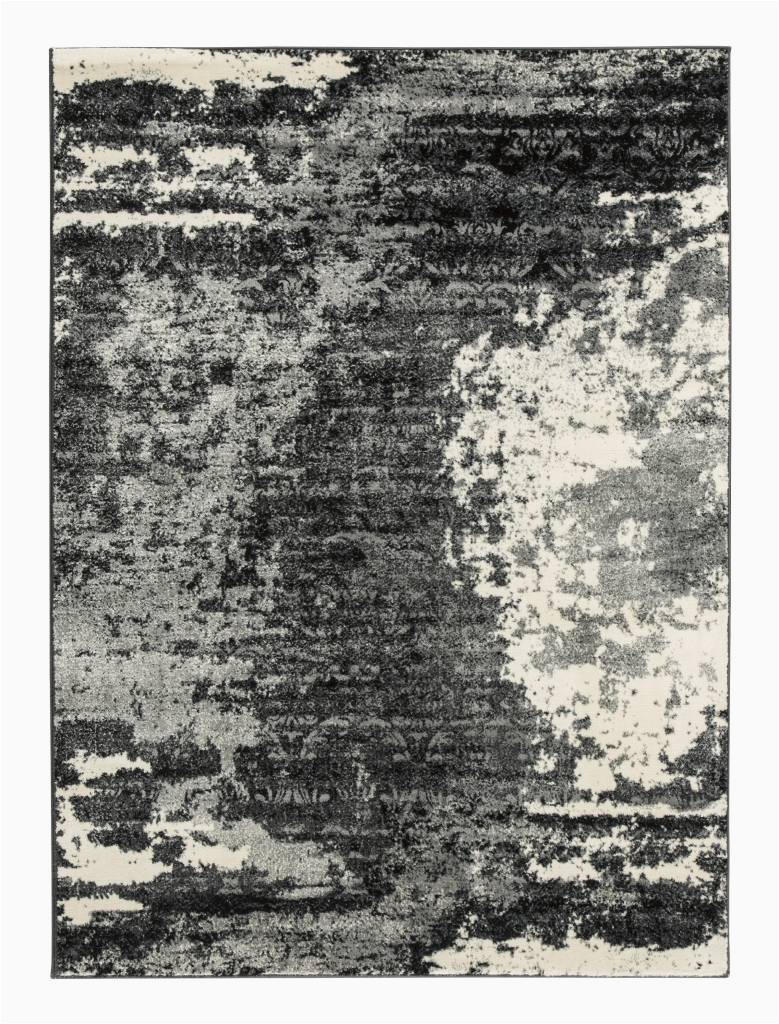 Grey Black and White area Rug Roskos Black Gray and White area Rug 60"x84"