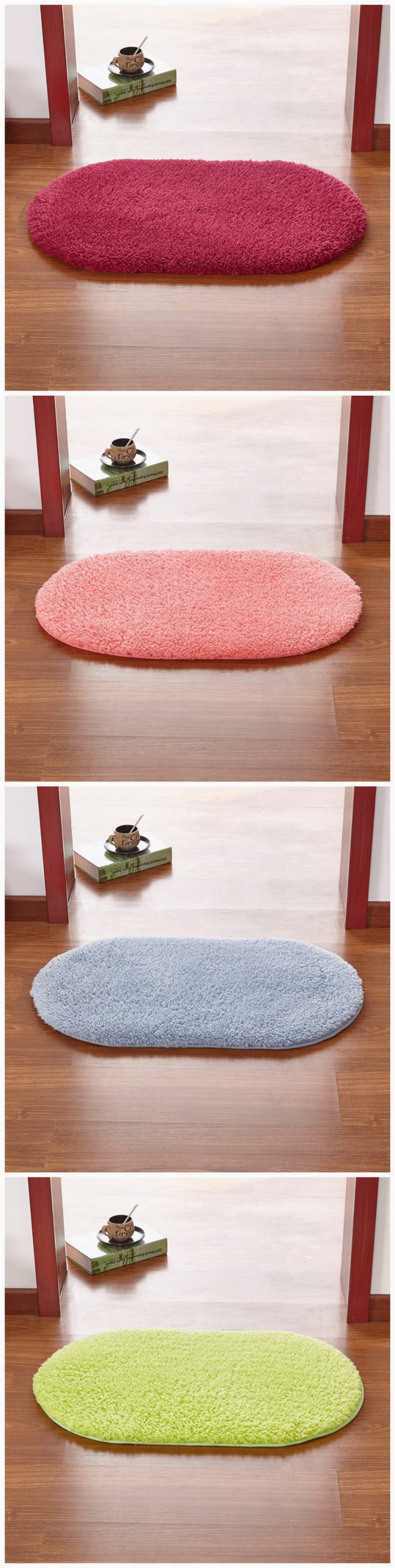 Heating Pad for Under area Rugs 50 80 60 90cm Home Decor Floor Mat Carpet Warm Foot Pad Long Hair Shaggy area Rugs for Bedroom toilet Entrance Bathroom Doormat