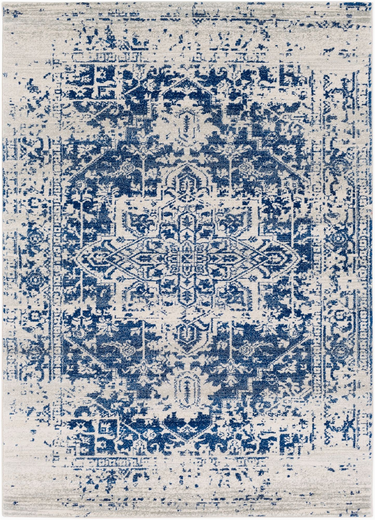 Home Accents Harput area Rug Home Accents Harput area Rug Dark Blue Pale Gray Beige In