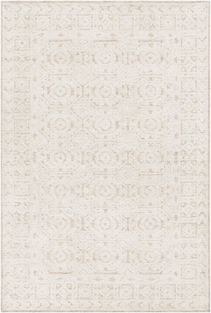 Ivory tonal Sweater Wool Emilie area Rug Lulu & Georgia Helene Rug Beige