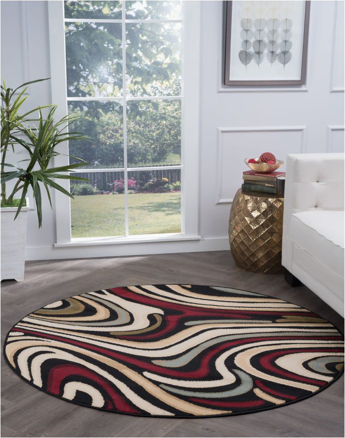 Large area Rugs Cheap Walmart Bliss Rugs Riverdale Contemporary Indoor Round area Rug