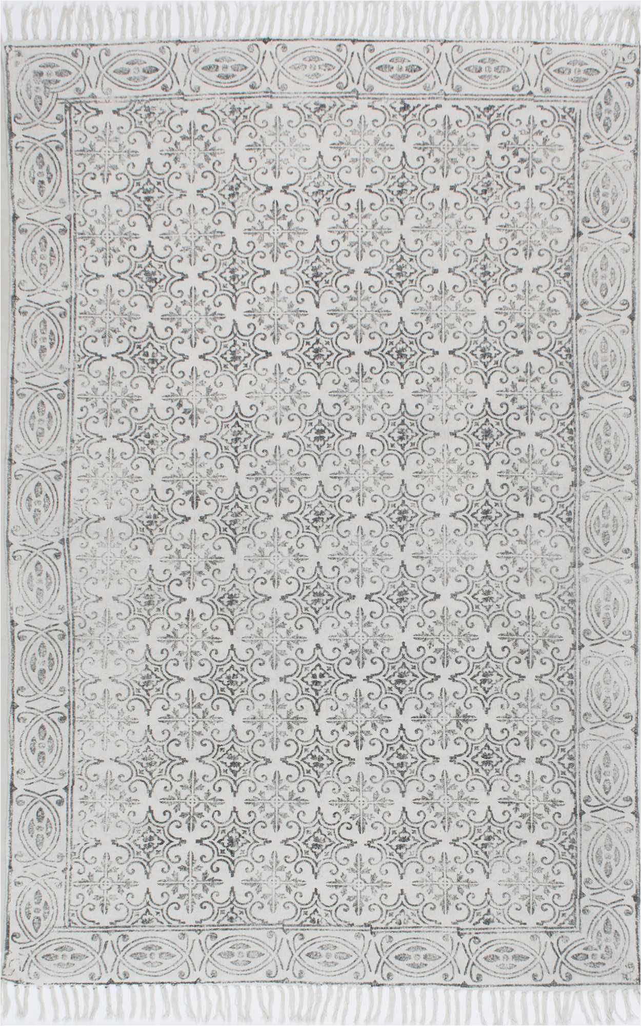 Large Off White area Rugs Chembra Bordered Trellis F White Rug