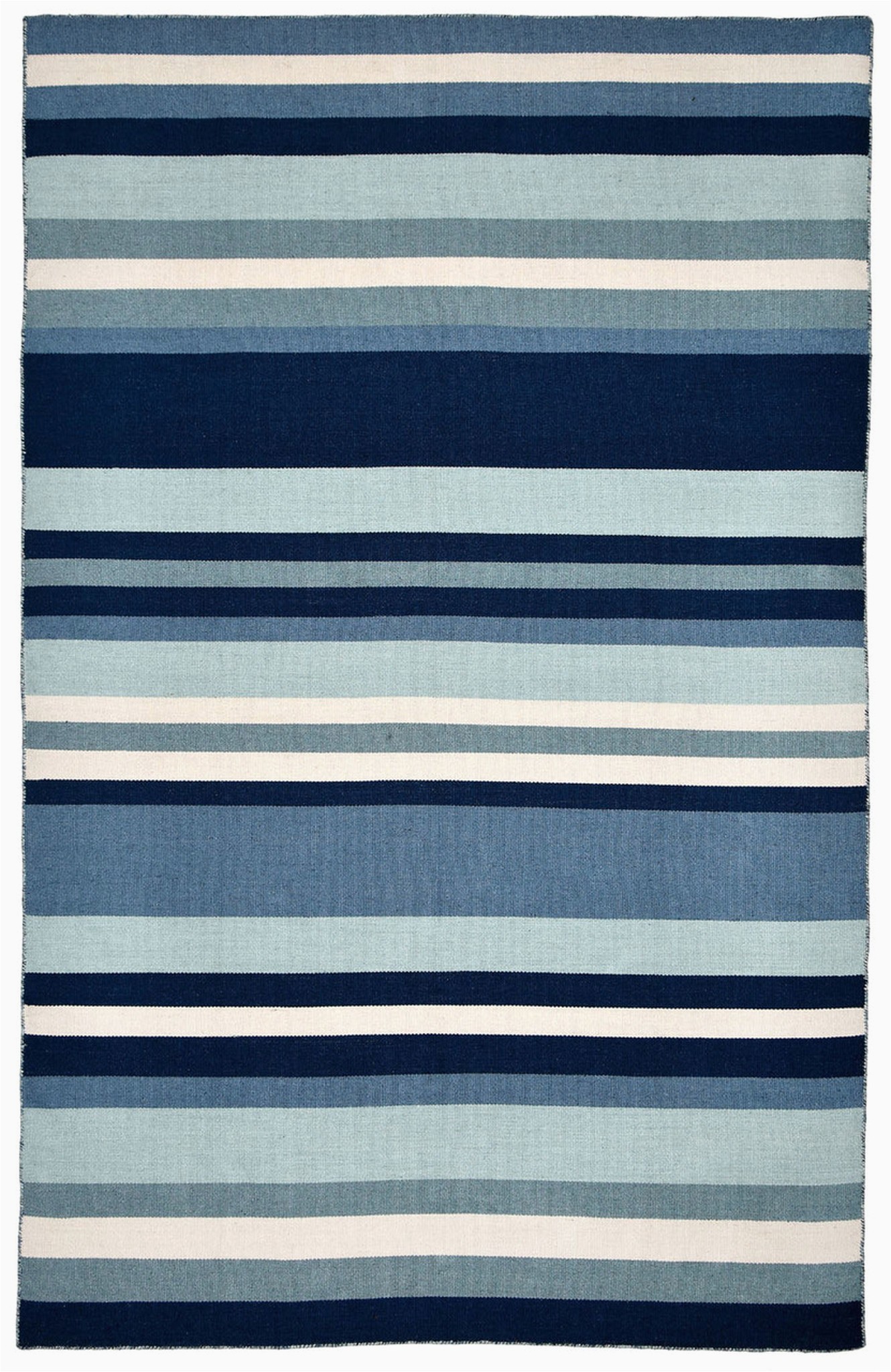 Navy Blue Striped area Rug Tribeca Water Blue Striped Woven Indoor Outdoor Rug