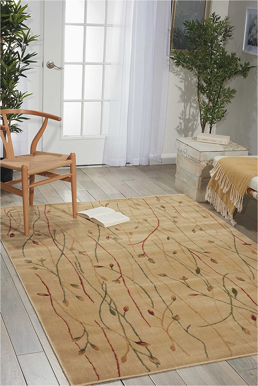 Nourison Cambridge Collection area Rug Nourison Cambridge Ivory Rectangle area Rug 7 Feet 9 Inches by 10 Feet 10 Inches 7 9" X 10 10"