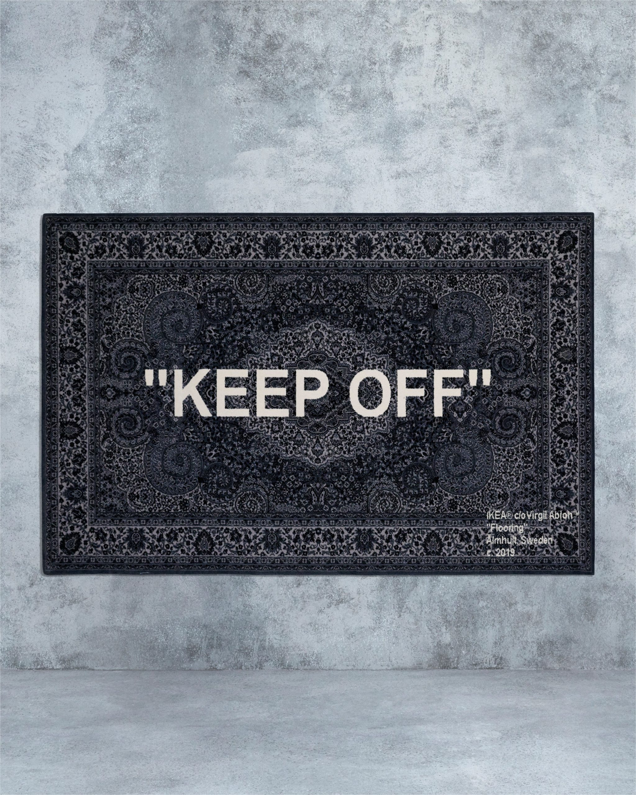 Off White area Rug Ikea Keep Off” Designed by Virgil Abloh Men S Artistic Director