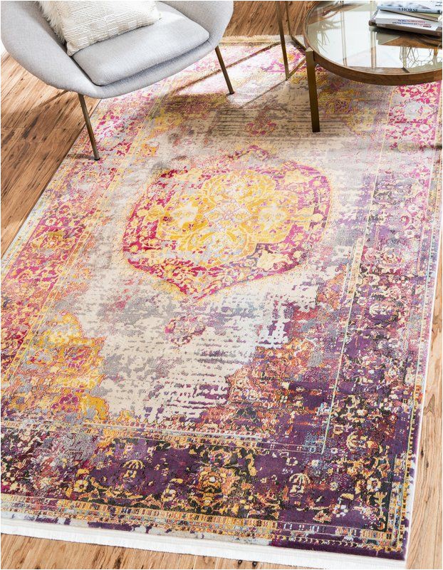 Pink and Yellow area Rugs Lonerock Purple Pink Yellow area Rug