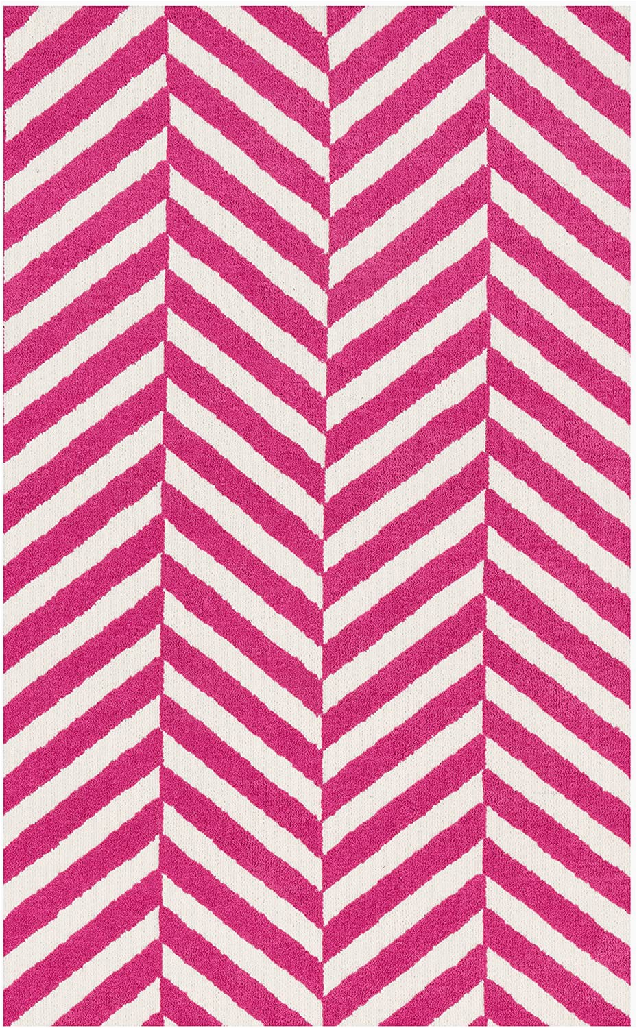 Piper Faux Fur area Rug Loloi Piper area Rug 5 Feet by 7 Feet Bubble Gum Pink