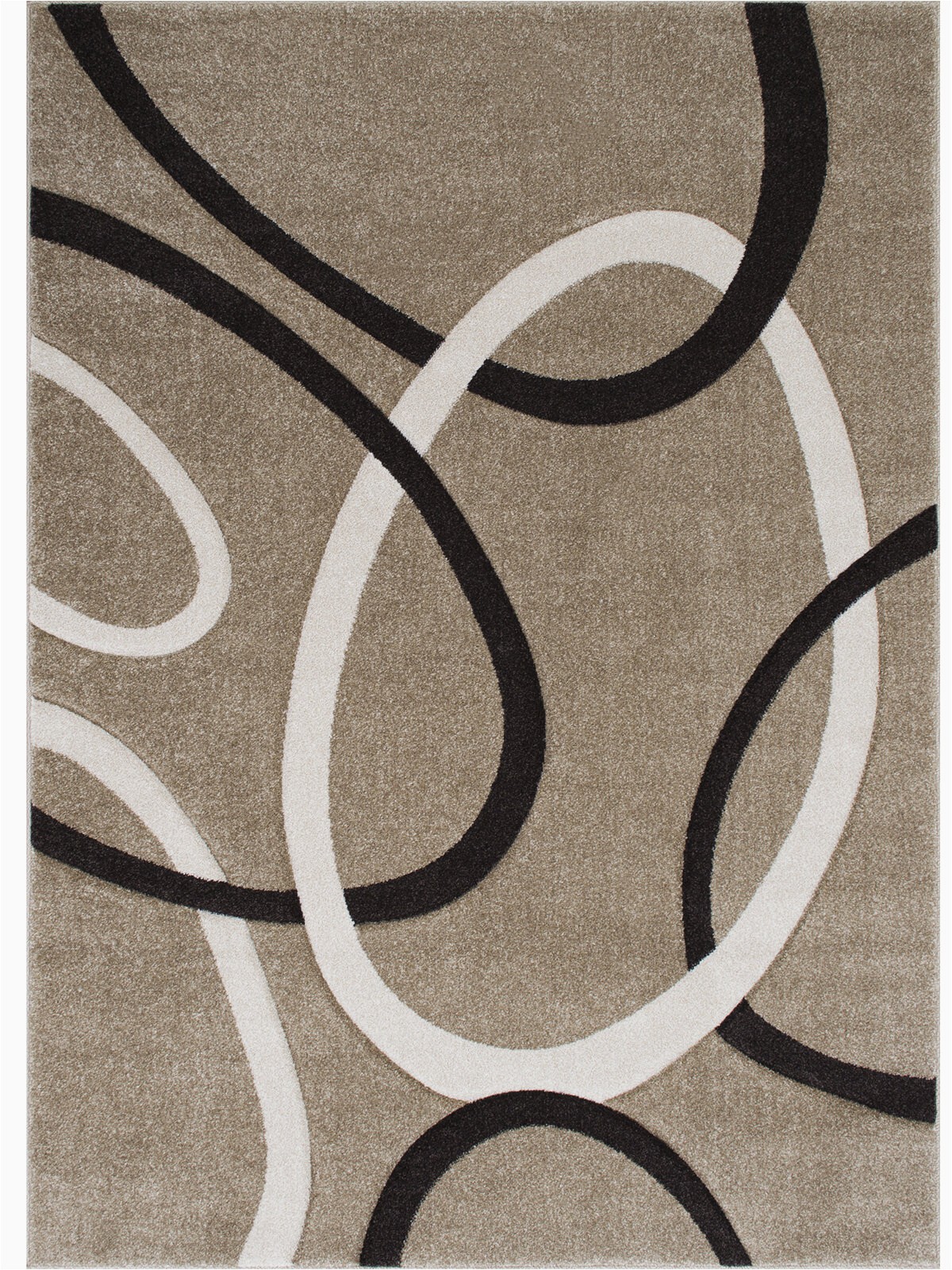 Premium Hand Carved area Rugs Abstract Power Loom Champagne area Rug