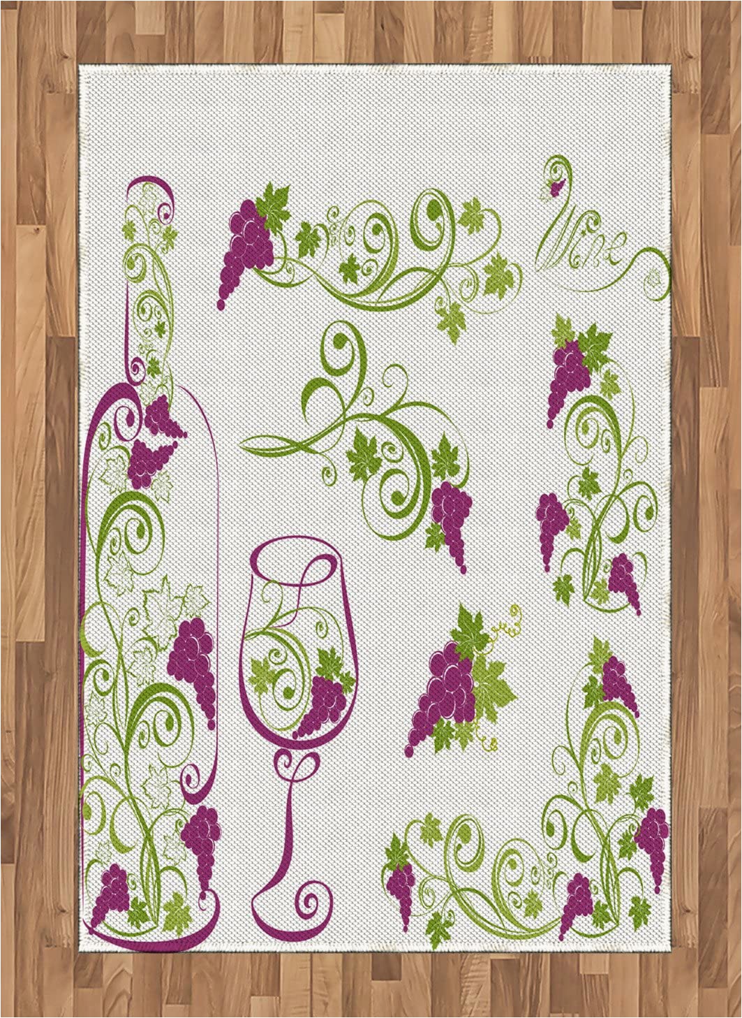 Purple and Lime Green area Rugs Amazon Ambesonne Wine area Rug Wine Bottle and Glass