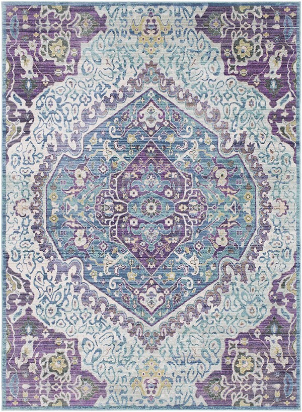 Purple and Lime Green area Rugs Surya Germili Ger 2304 area Rugs